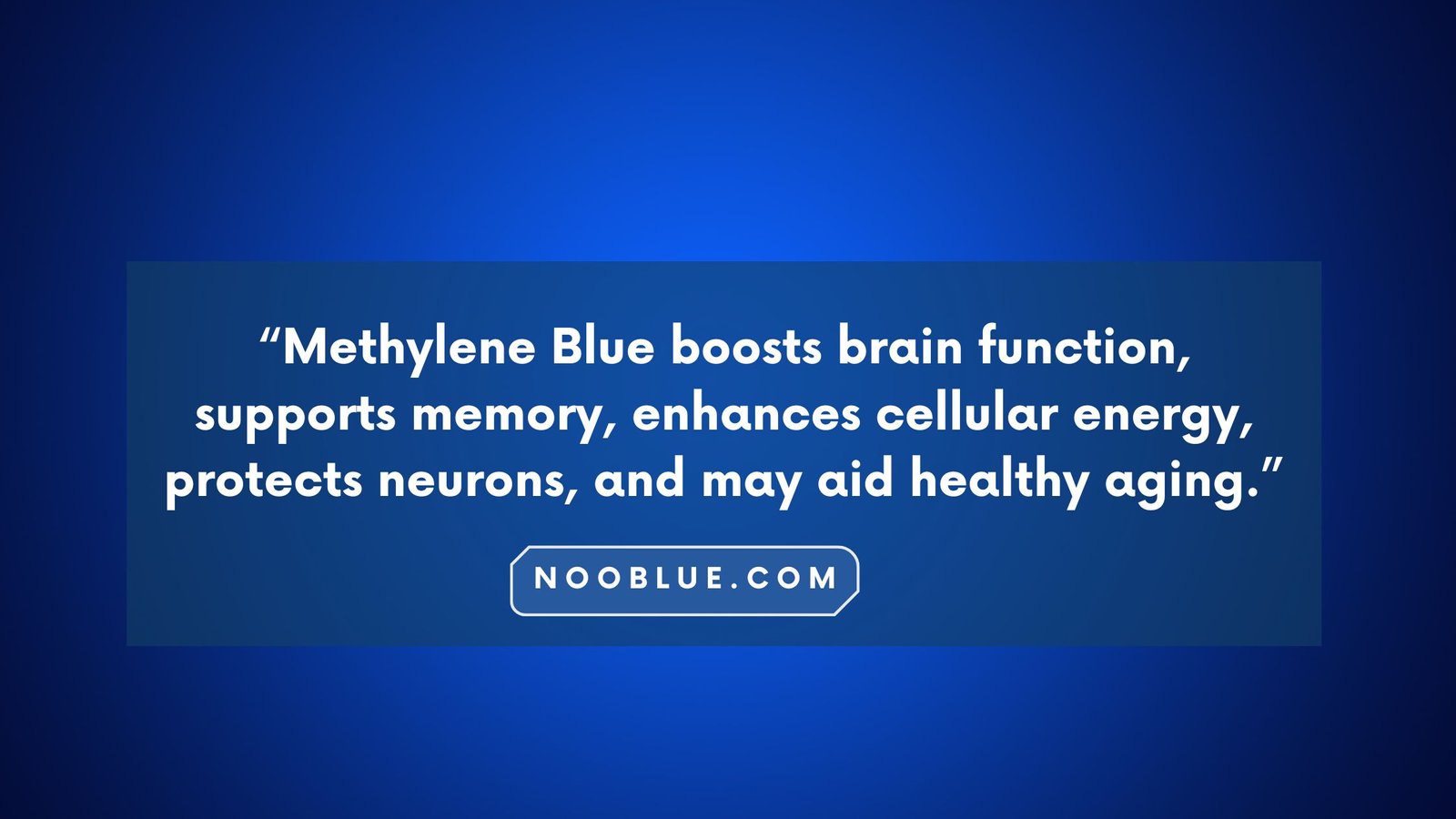 All the benefits of Methylene Blue