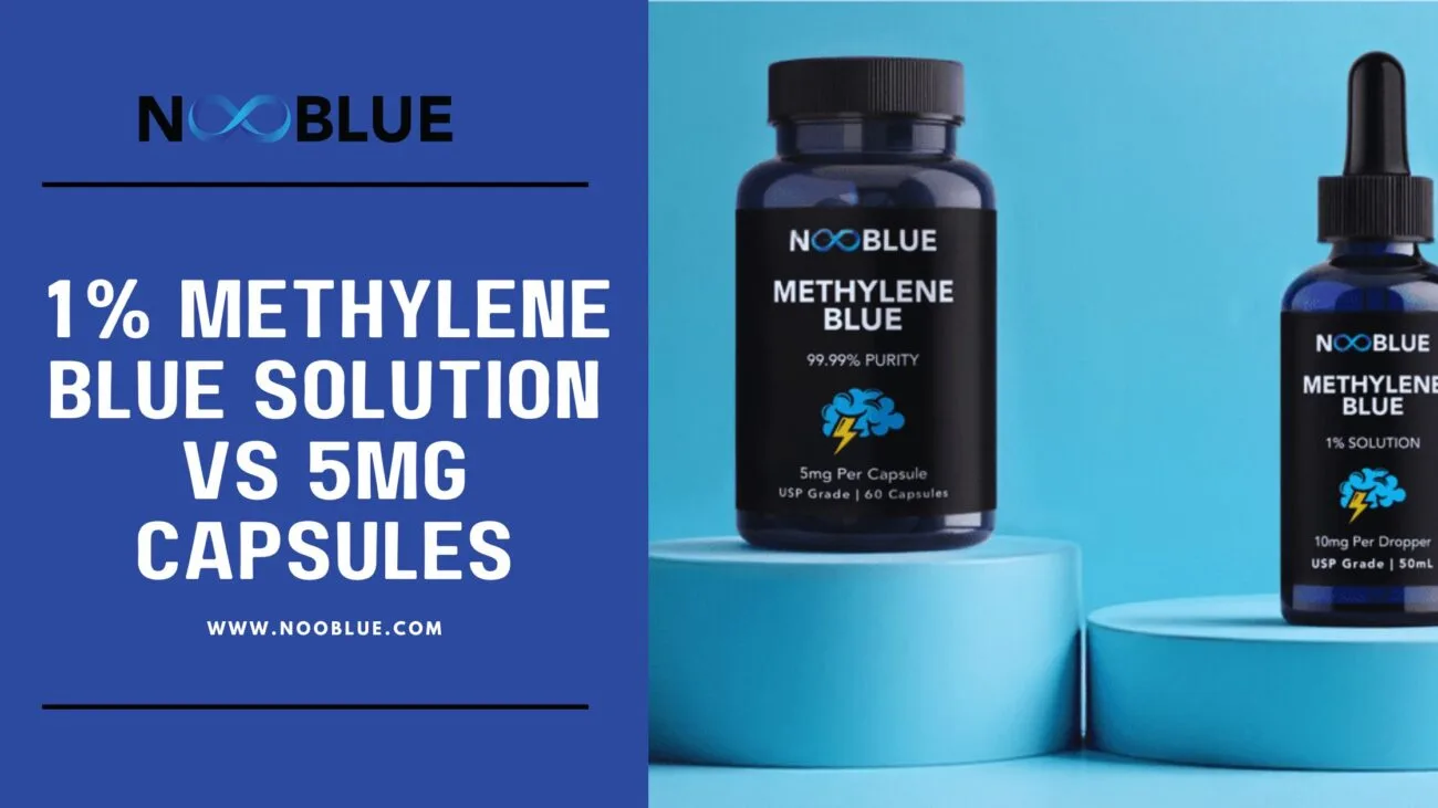 How do I choose between a 1% methylene blue solution vs 5mg capsules? - NooBlue Blog