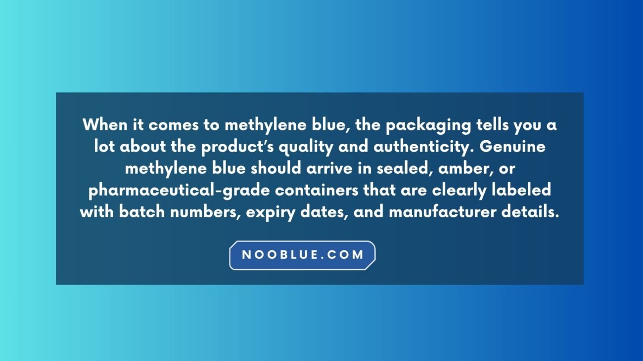 Methylene Blue Packaging Shows the Quality of the product