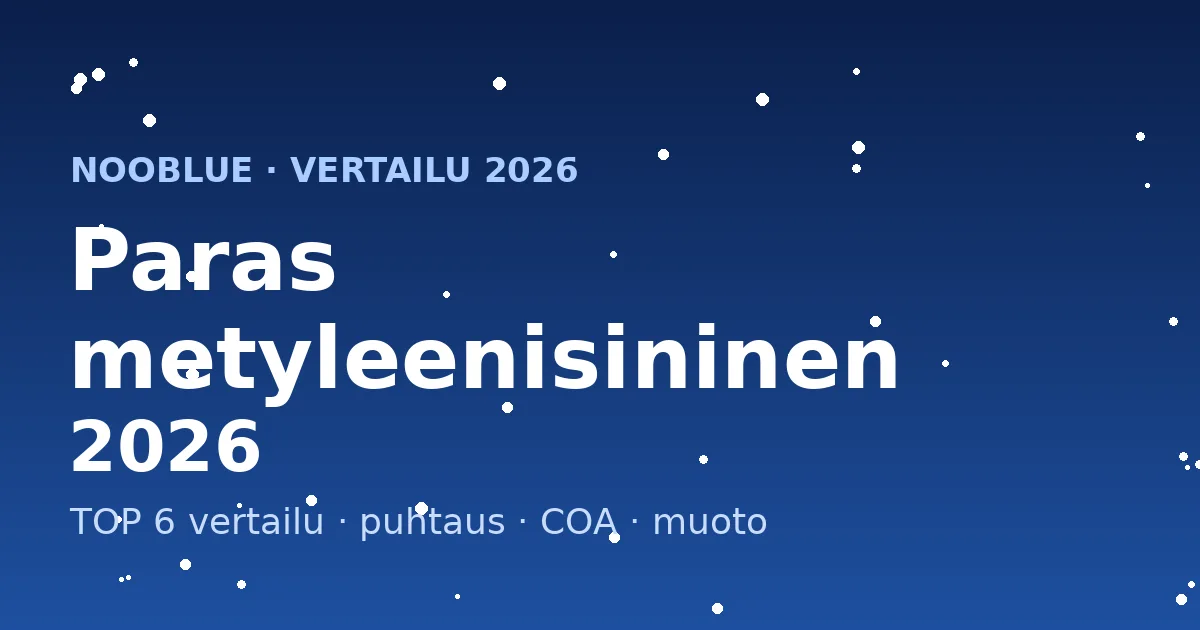Metyleenisinisen haittavaikutukset ja turvallinen annostelu
