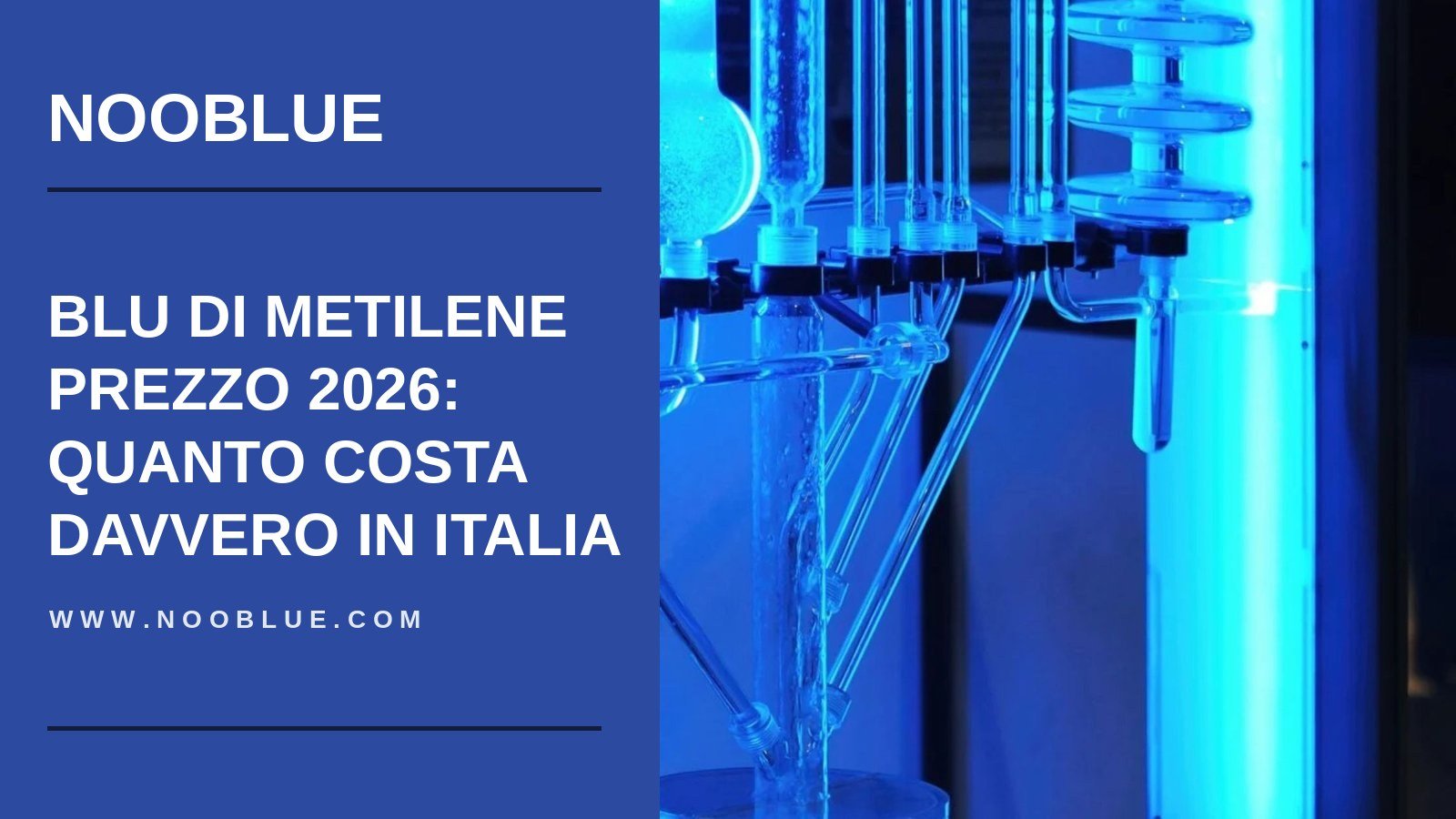 Blu di metilene prezzo 2026 in Italia: confronto tra fonti con costo per 100 mg