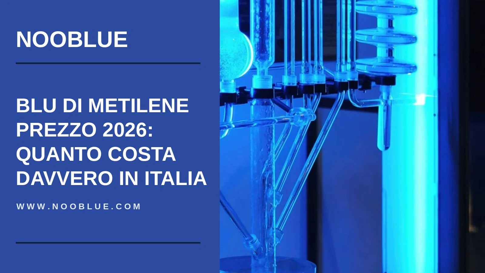 Blu di metilene prezzo 2026 in Italia: confronto tra fonti con costo per 100 mg